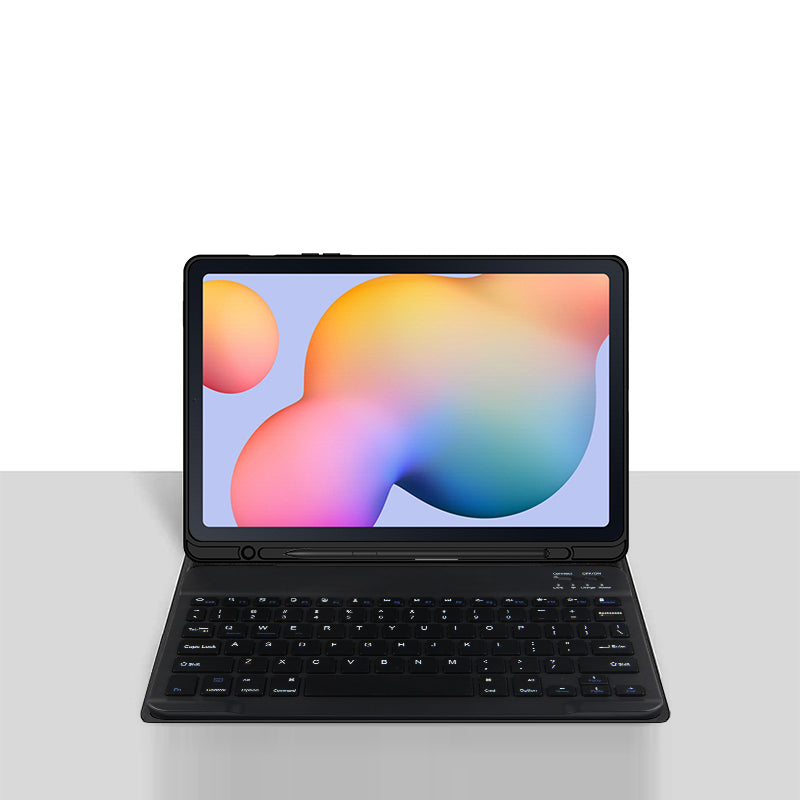 For Samsung Galaxy Tab S6 Lite PU Leather Stand Cover Pen Slot Tablet Case with Magnetic Detachable Keyboard (No Touchpad) For Samsung Galaxy Tab S6 Lite PU Leather Stand Cover Pen Slot Tablet Case with Magnetic Detachable Keyboard (No Touchpad)